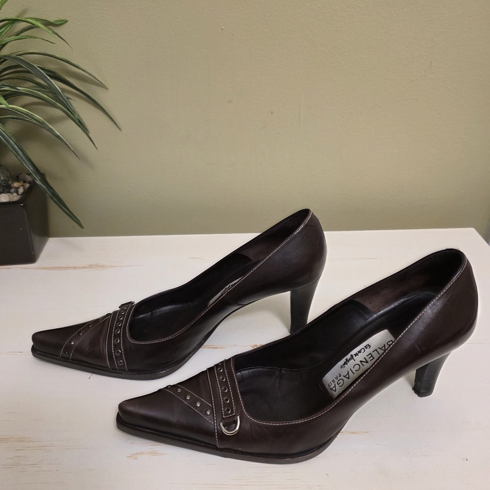 Balenciaga | Brown Leather Pumps Sz 37